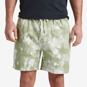 Green and white shorts